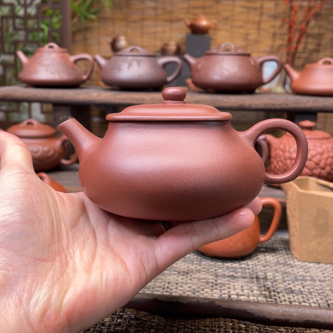 紫砂茶壶宜兴原矿紫砂手工制240