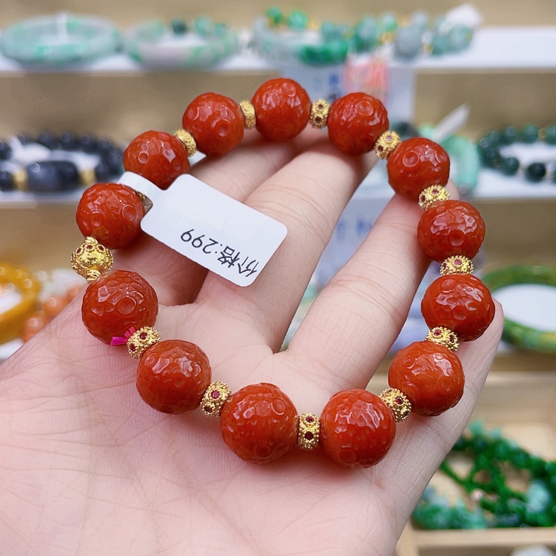 娜****翡翠未镶嵌手链手链