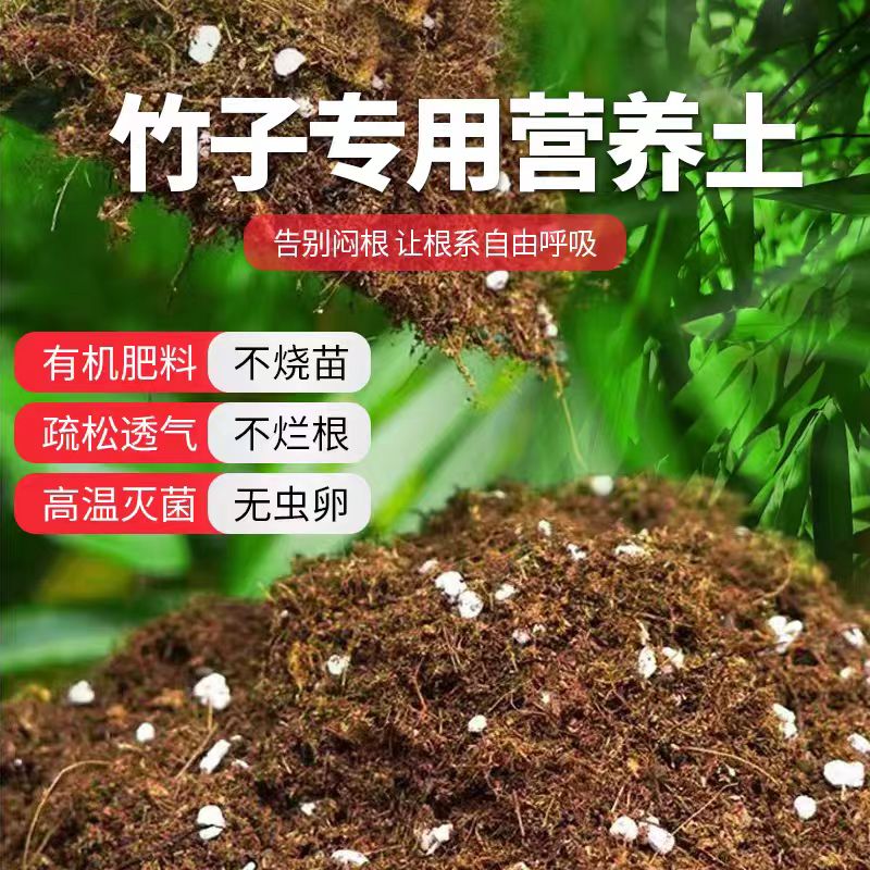 竹子专用土 疏松透气不易板结 混合型土质
