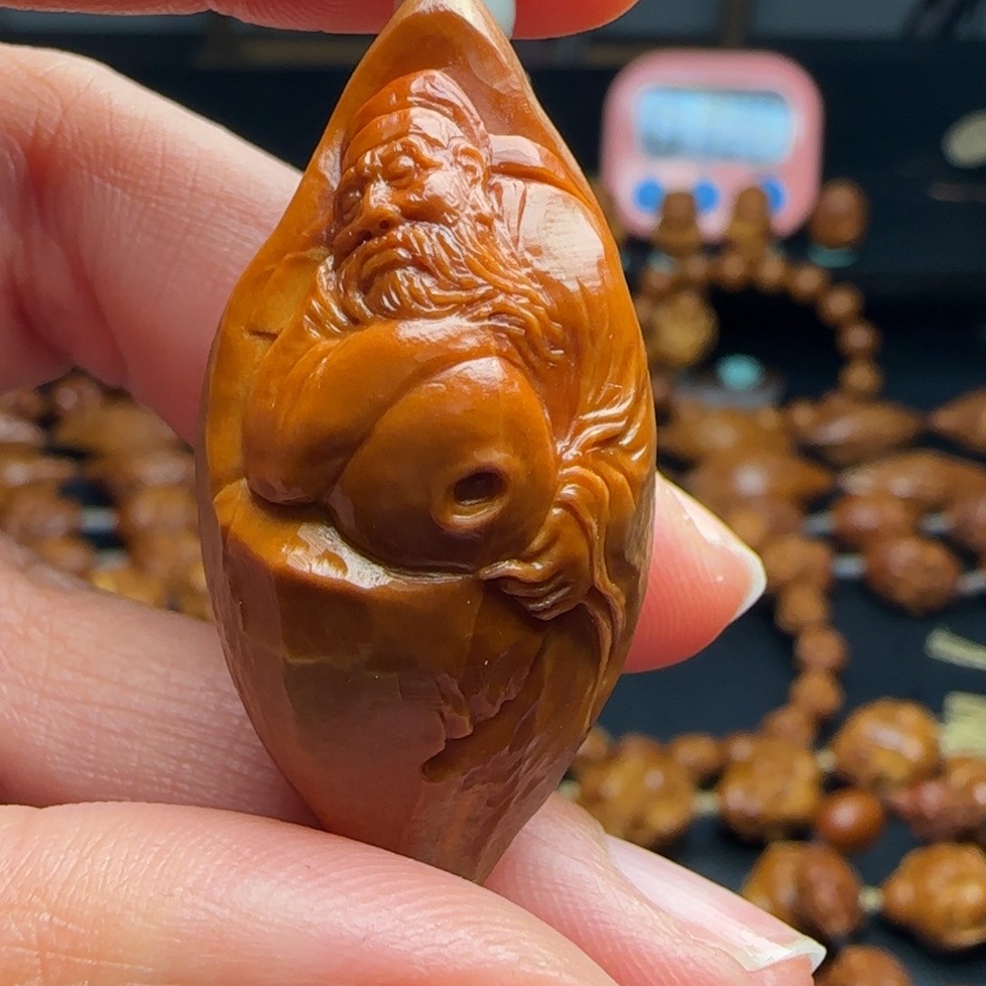 橄榄核手串/手链?****爱纯手工雕刻