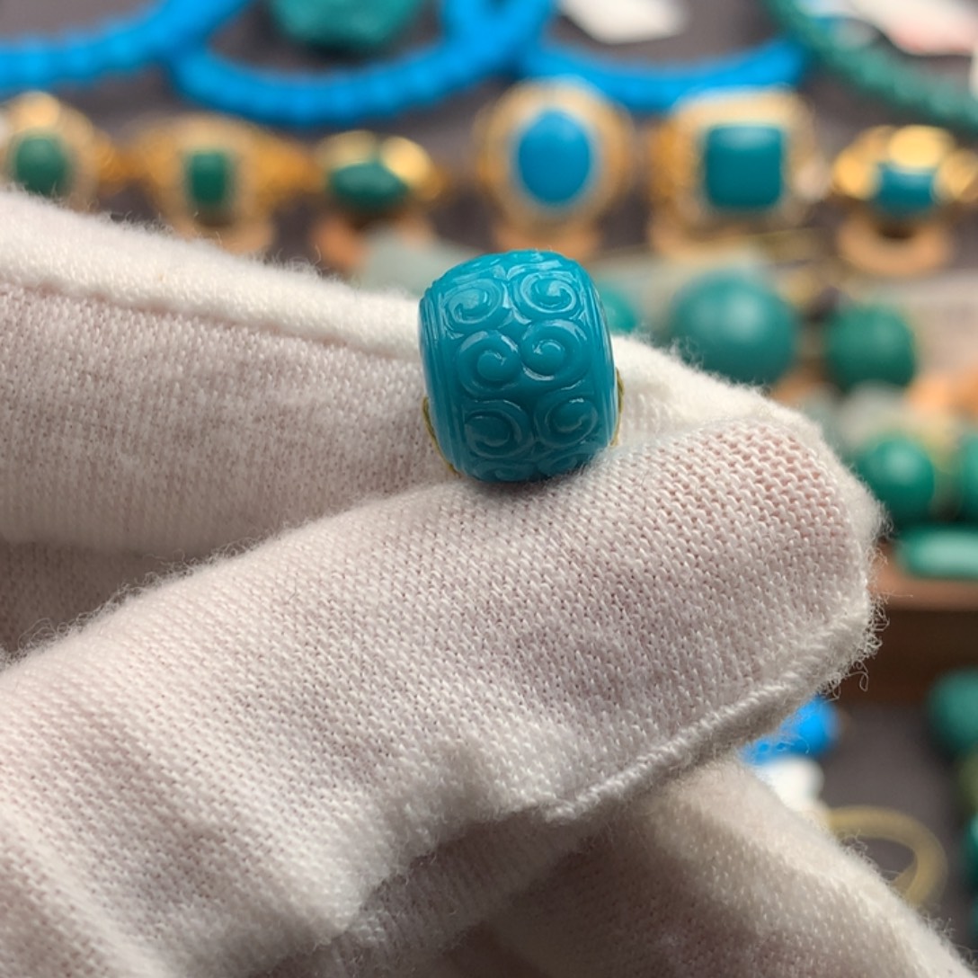 绿松石未镶嵌绿松石10.8mm