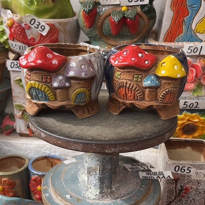 粗陶材质多肉花盆