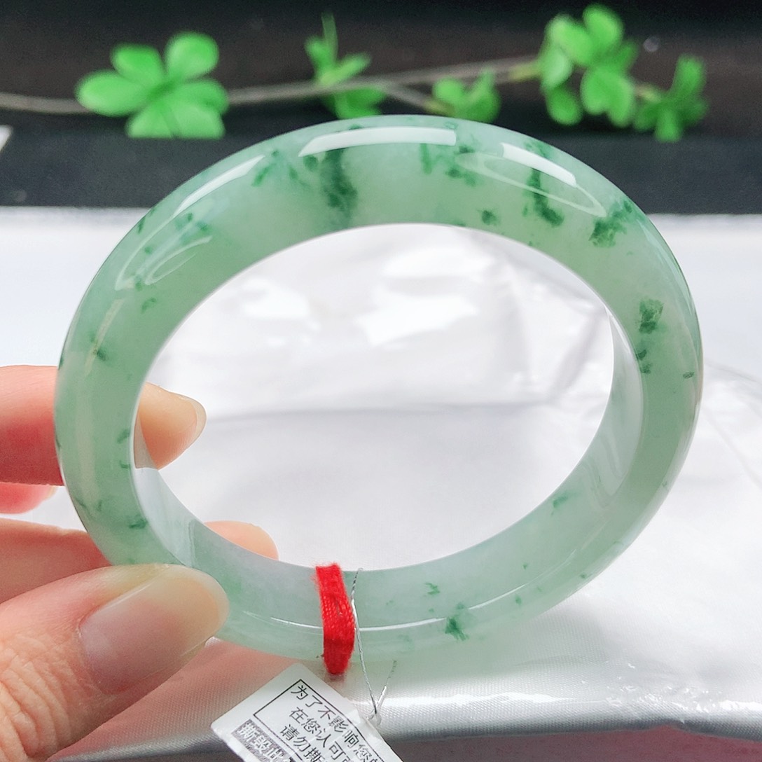 未镶嵌手镯翡翠58圈