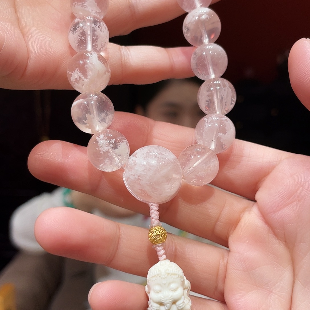 手链未镶嵌水晶粉雪