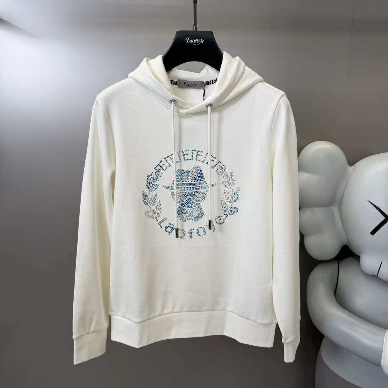 【VanJazny】QC秋冬男士水洗字母卫衣男士运动休闲卫衣F76723w058