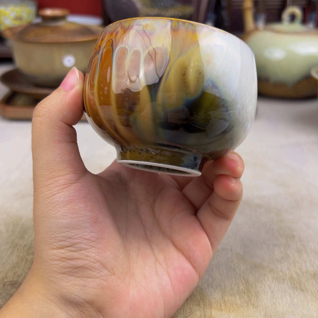 杯纯手工柴烧主人杯