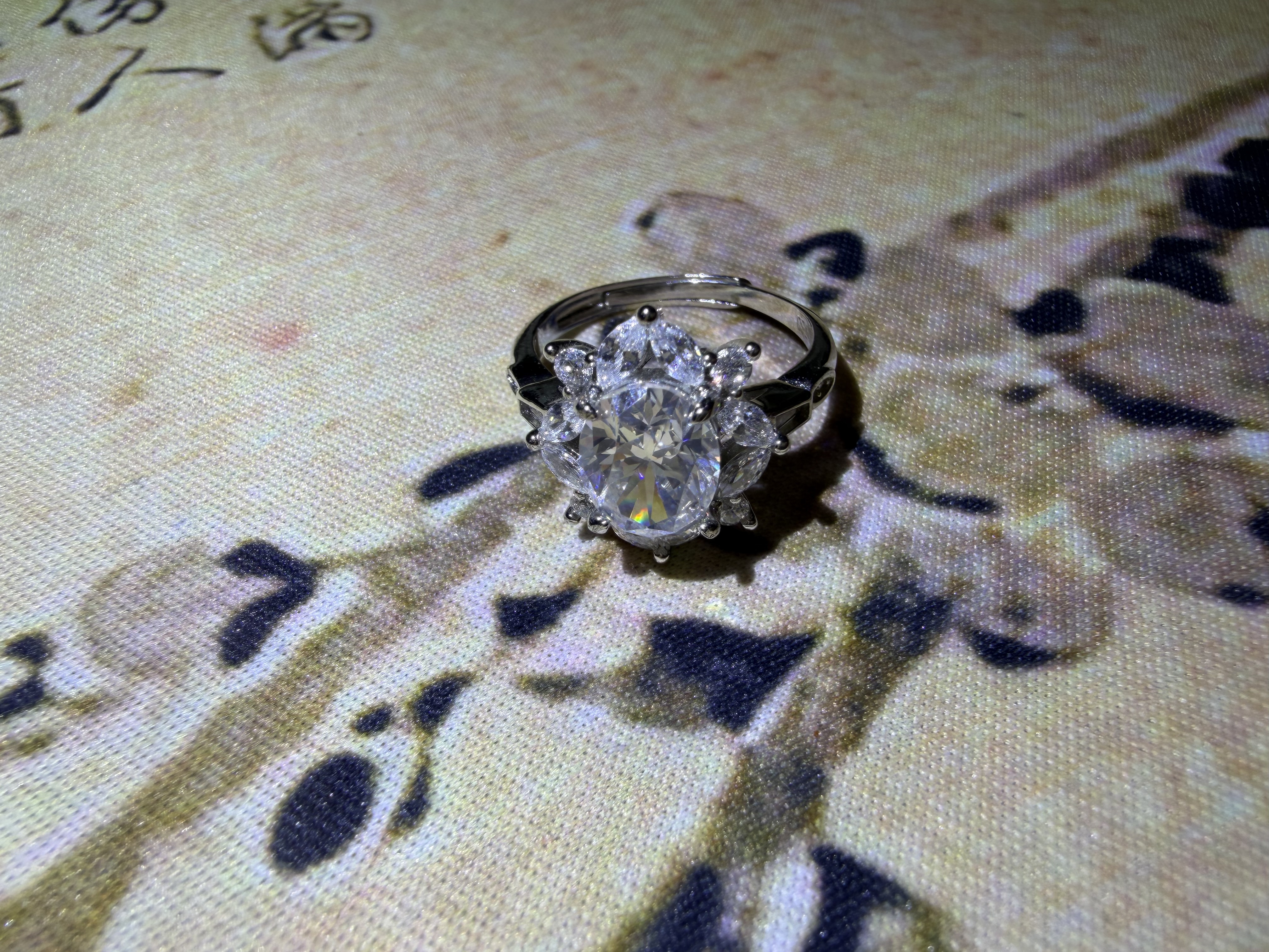 [南非甄选】NFZX 高端定制 LC-1627 DIY套装【冰花变色戒指首饰 