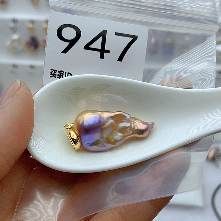 淡水珍珠颈饰银S925镶嵌