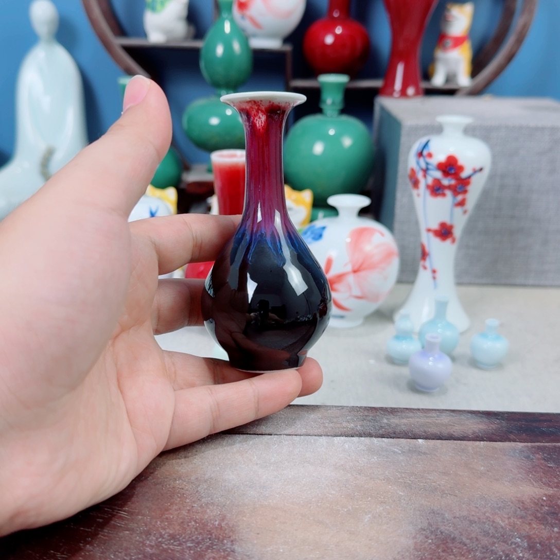 陶瓷手工小花器摆件