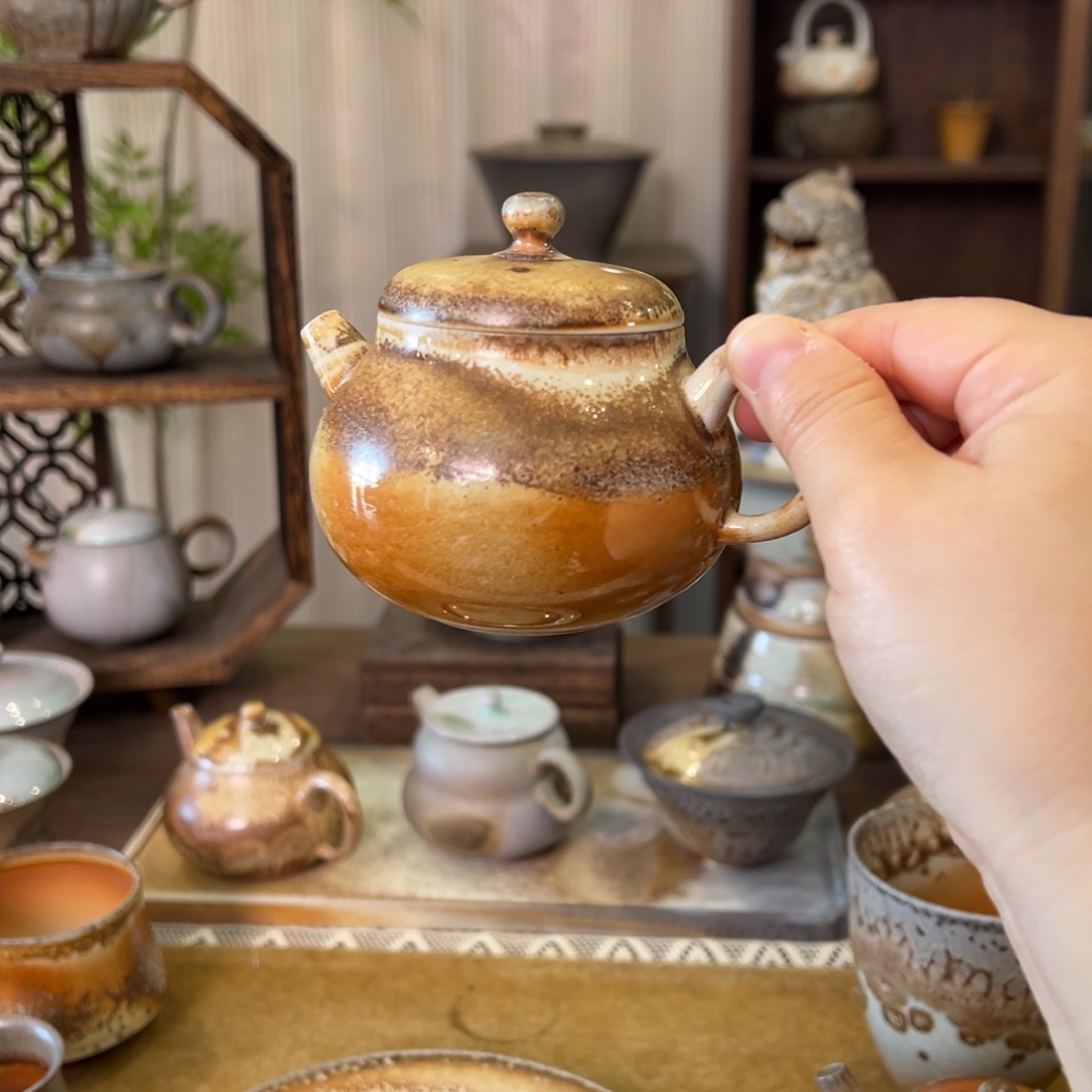 02中白梨壶福利柴烧
