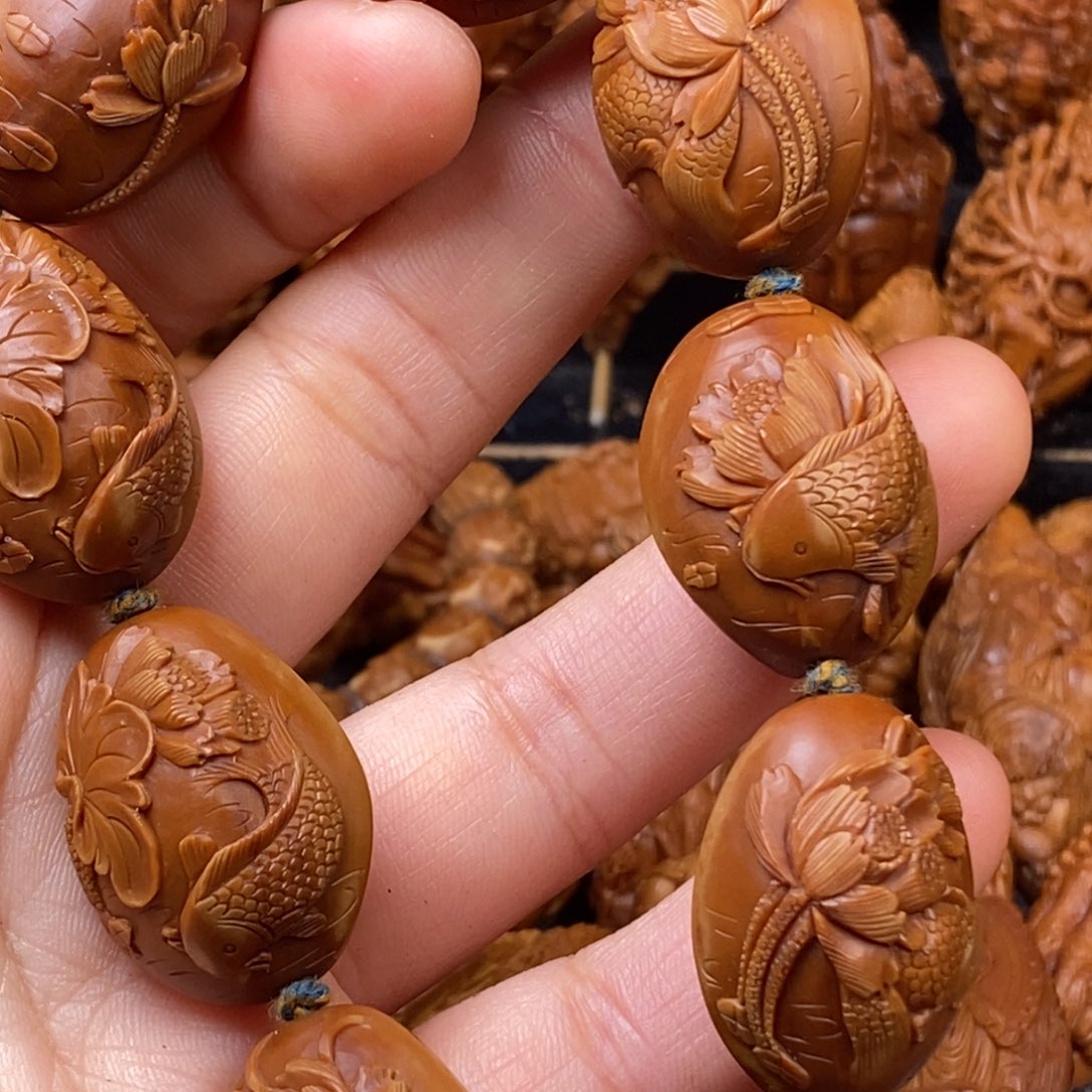 橄榄核手串/手链M**.核雕手串