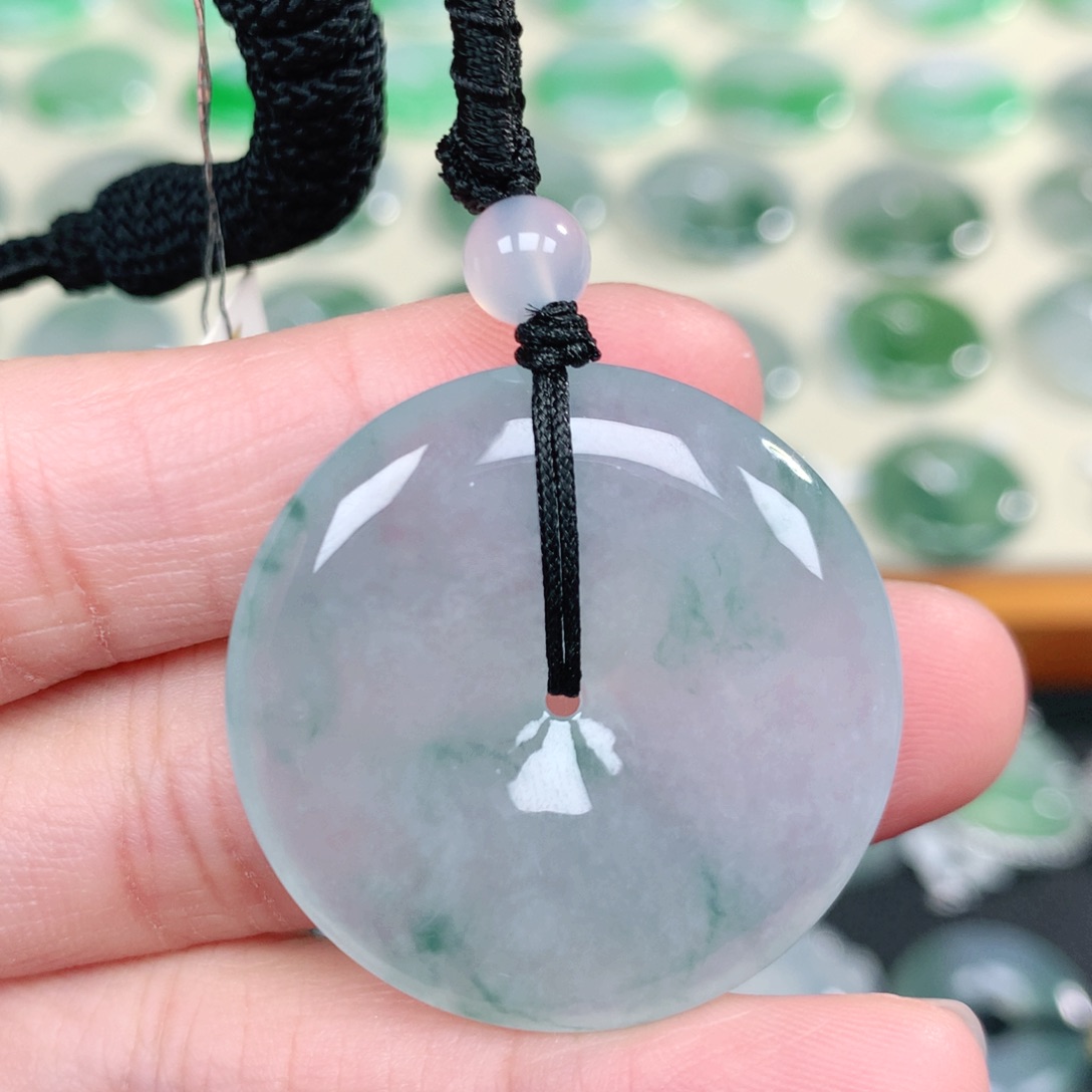 翡翠未镶嵌吊坠(不含链)33.8-6.0