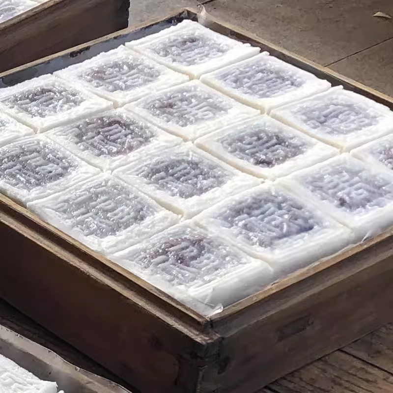 嵊州传统手工豆沙方糕200g*4袋