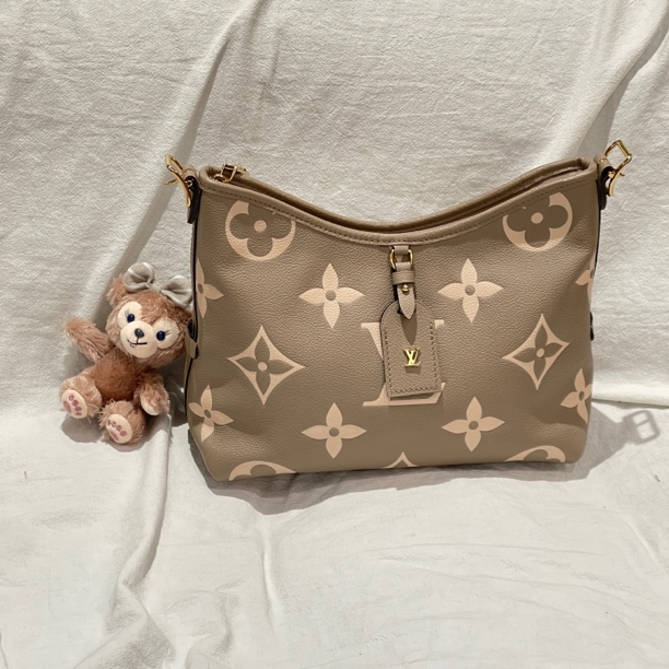 99新 Chanel/香奈儿 Lv Carryall 小号 大象灰拼奶白色 金扣 