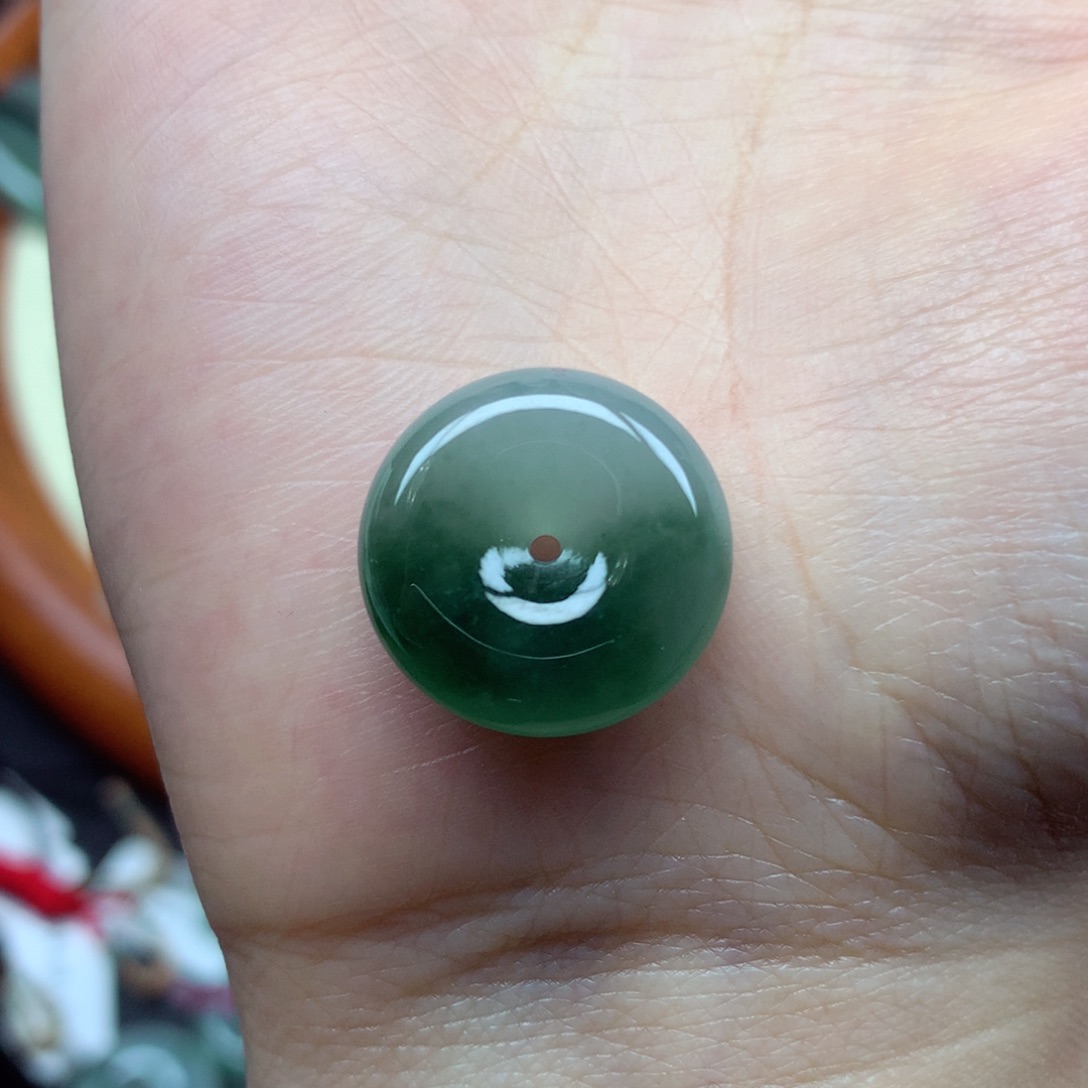 翡翠未镶嵌颈饰吊坠18.2/5.6mm