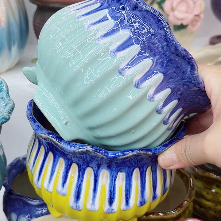 多肉植物陶瓷花盆9.99包邮