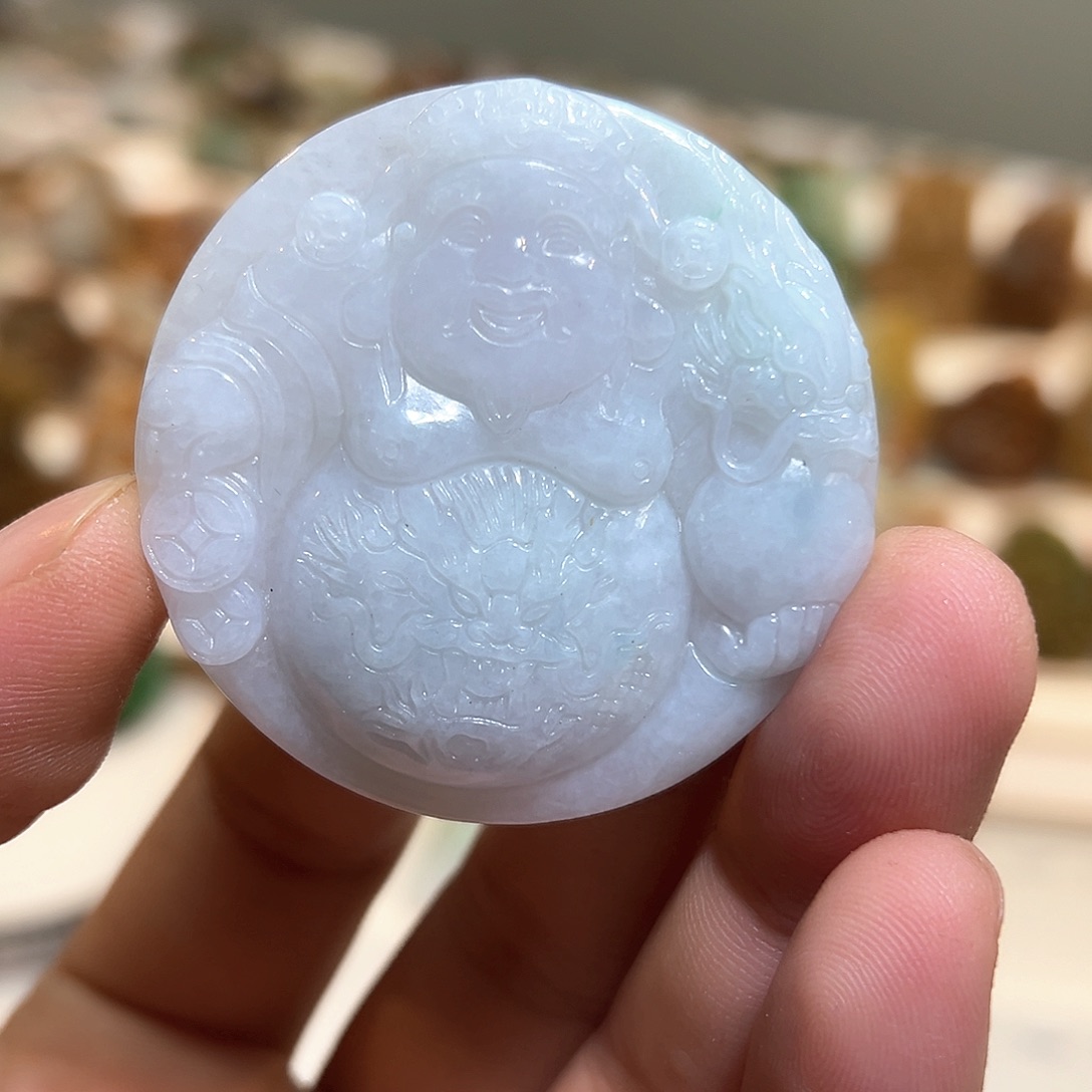 颈饰未镶嵌翡翠挂件