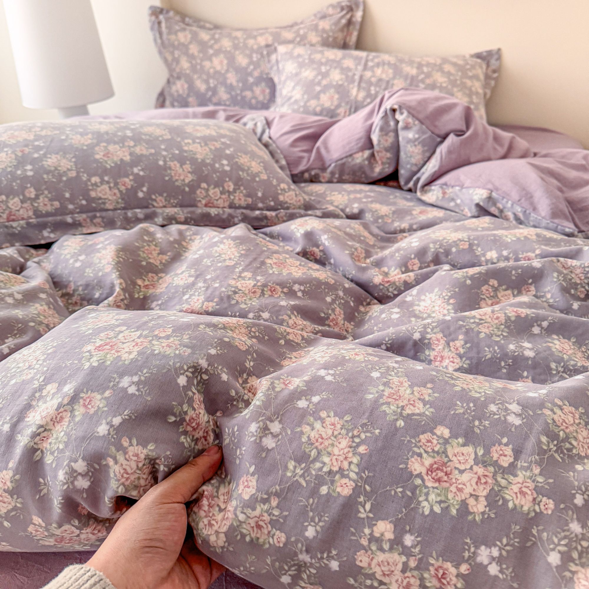 早春新品！A类母婴级100%全棉双层纱四件套纯棉柔软亲肤床上用品