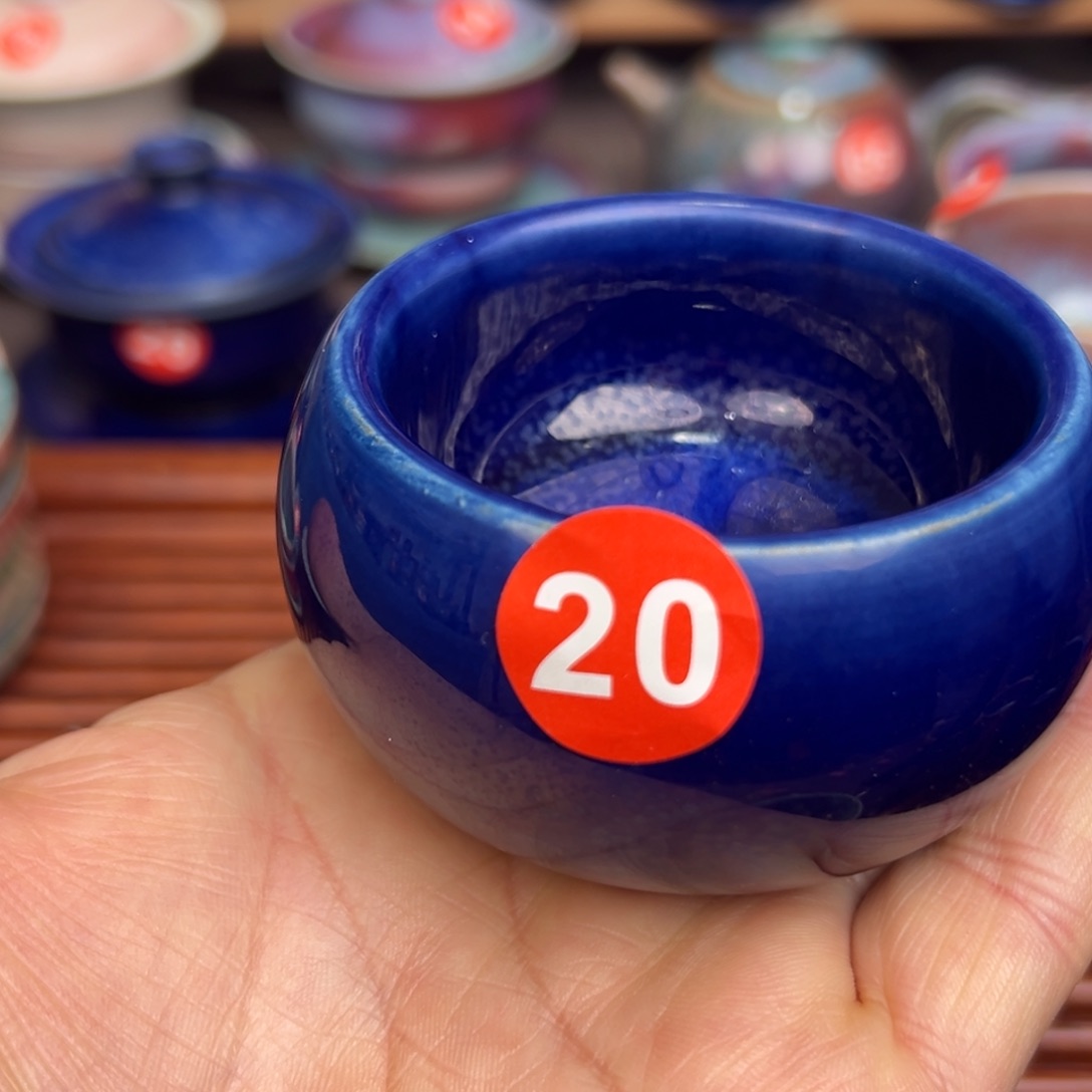 手工制作钧窑茶器