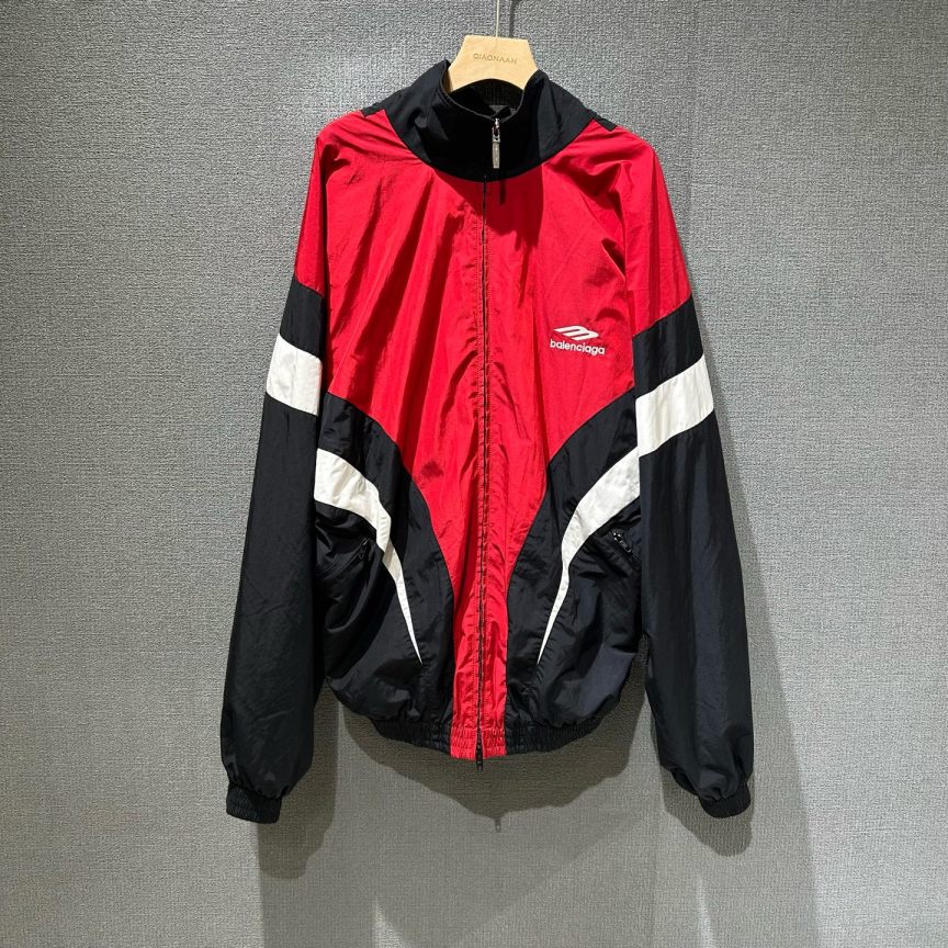 99新 Balenciaga/巴黎世家 （pm）3B校服拼色冲锋衣 xs码/6361