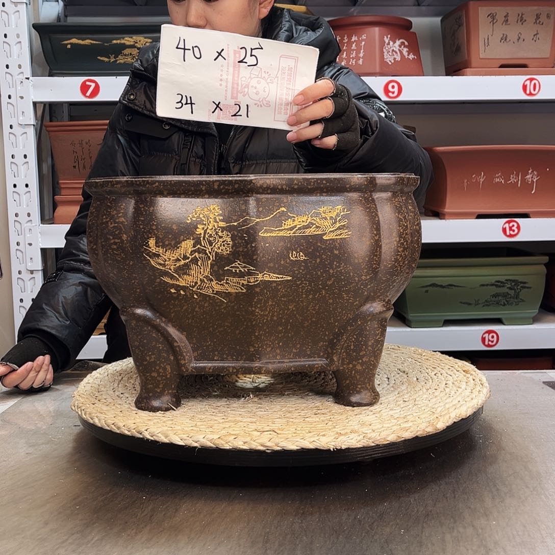 紫砂花盆紫砂花盆