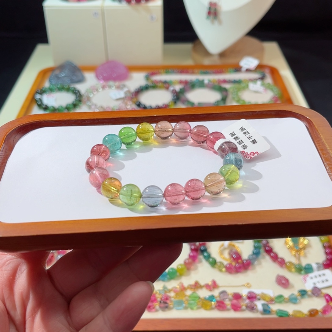 碧玺手串未镶嵌手串