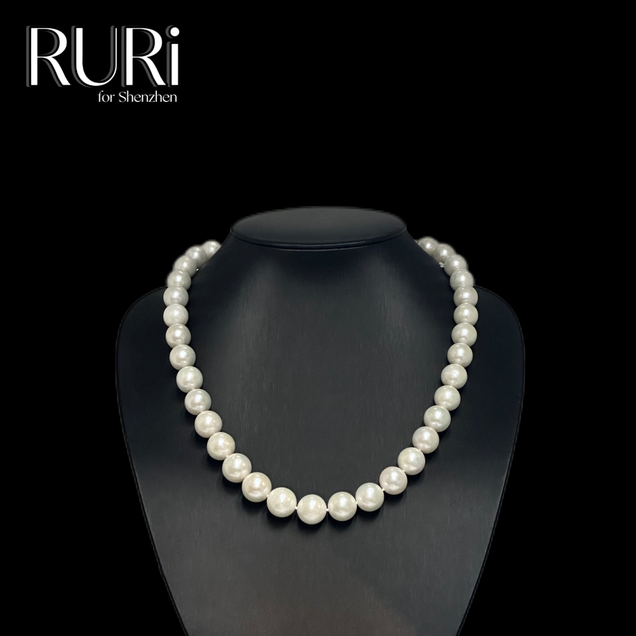 日本珍珠项链 11-13mm  强光百搭简约 节日礼物