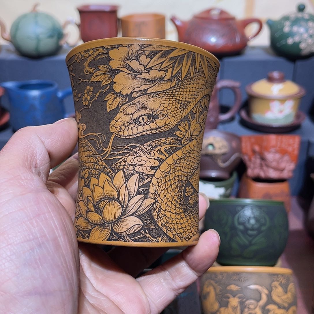 原矿紫砂手工主人杯