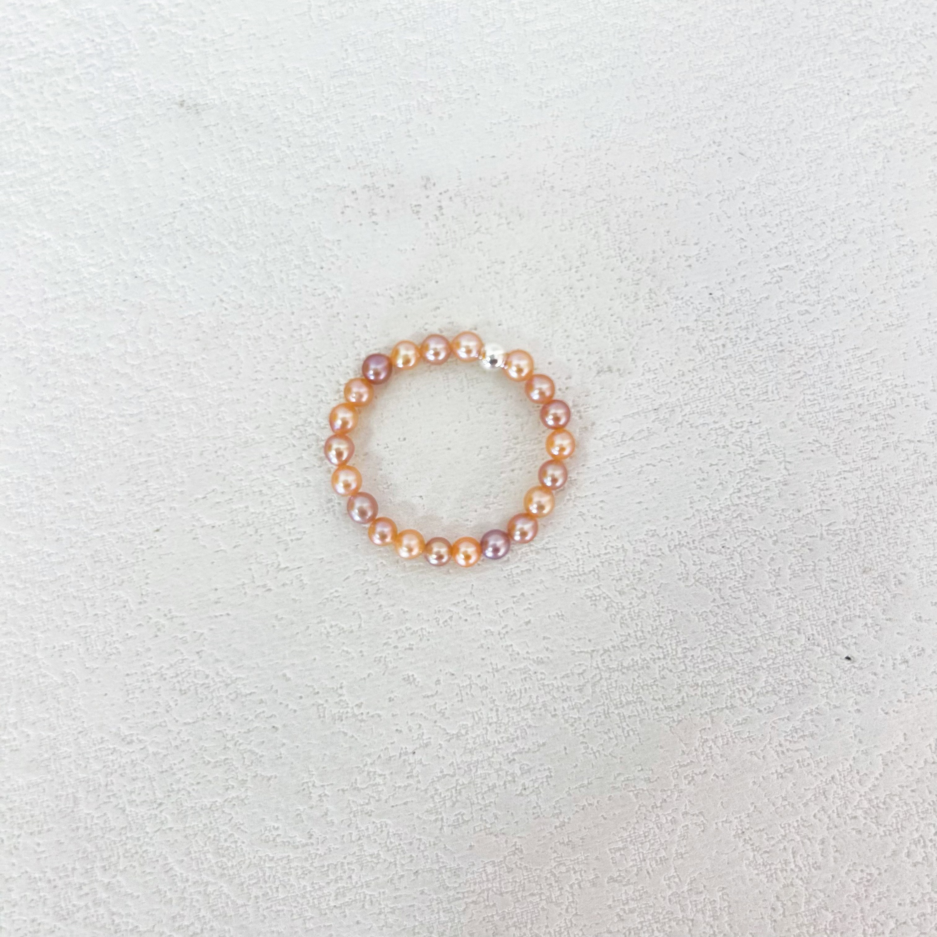 【莫兰迪】稀有淡水珍珠戒指 极光无瑕小米珠 时尚戒圈  2-3mmm 