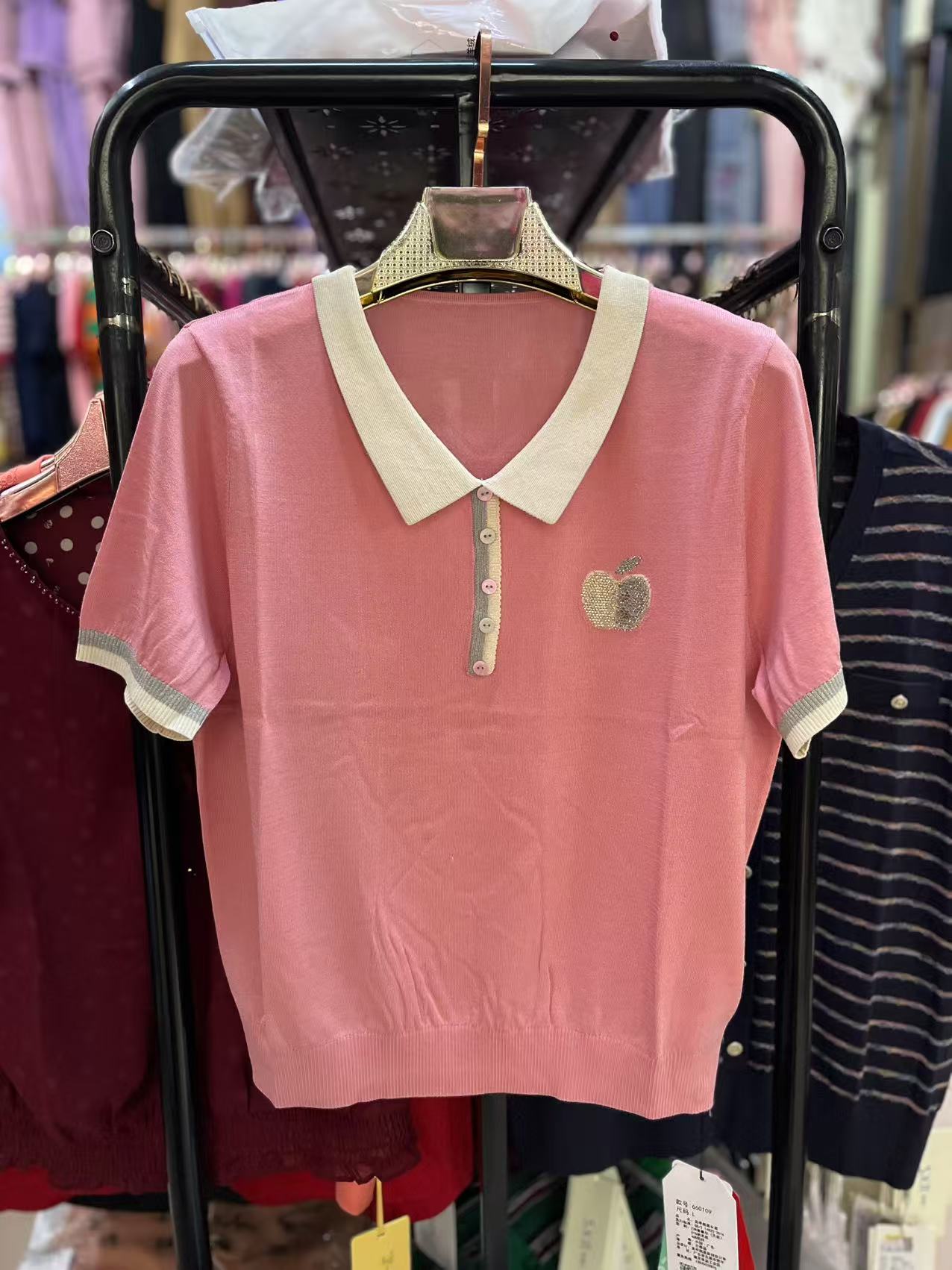 【成田细娜服装】春款上新！翻领苹果短袖