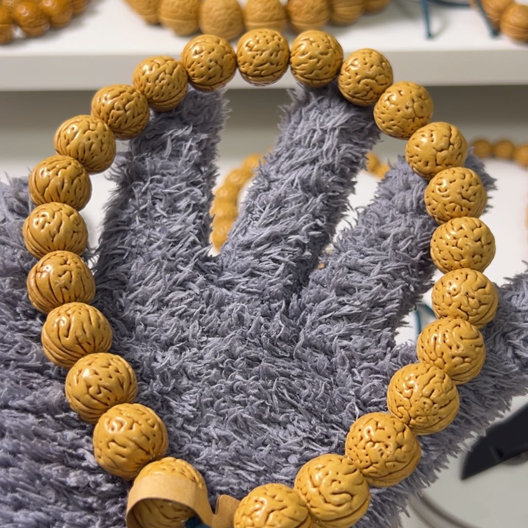 酷***茶桃核手串野生桃核（魔丸）