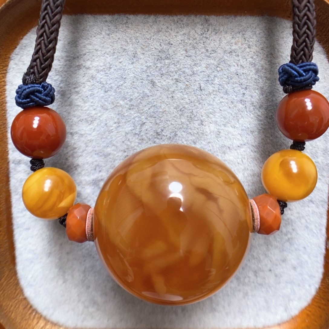 蜜蜡颈饰未镶嵌蜜蜡