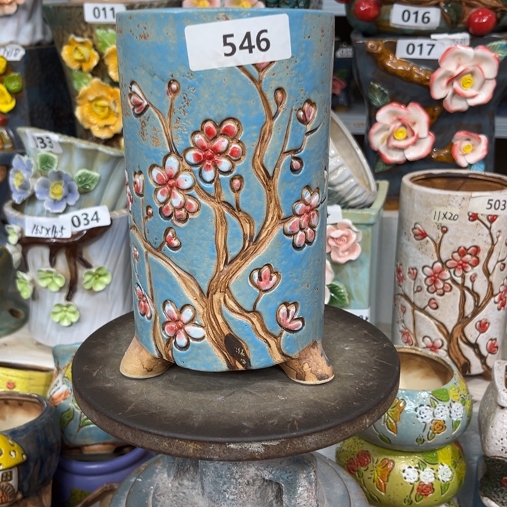 紫砂花盆粗陶材质多肉花盆