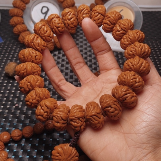 桃核手串龙纹桃核