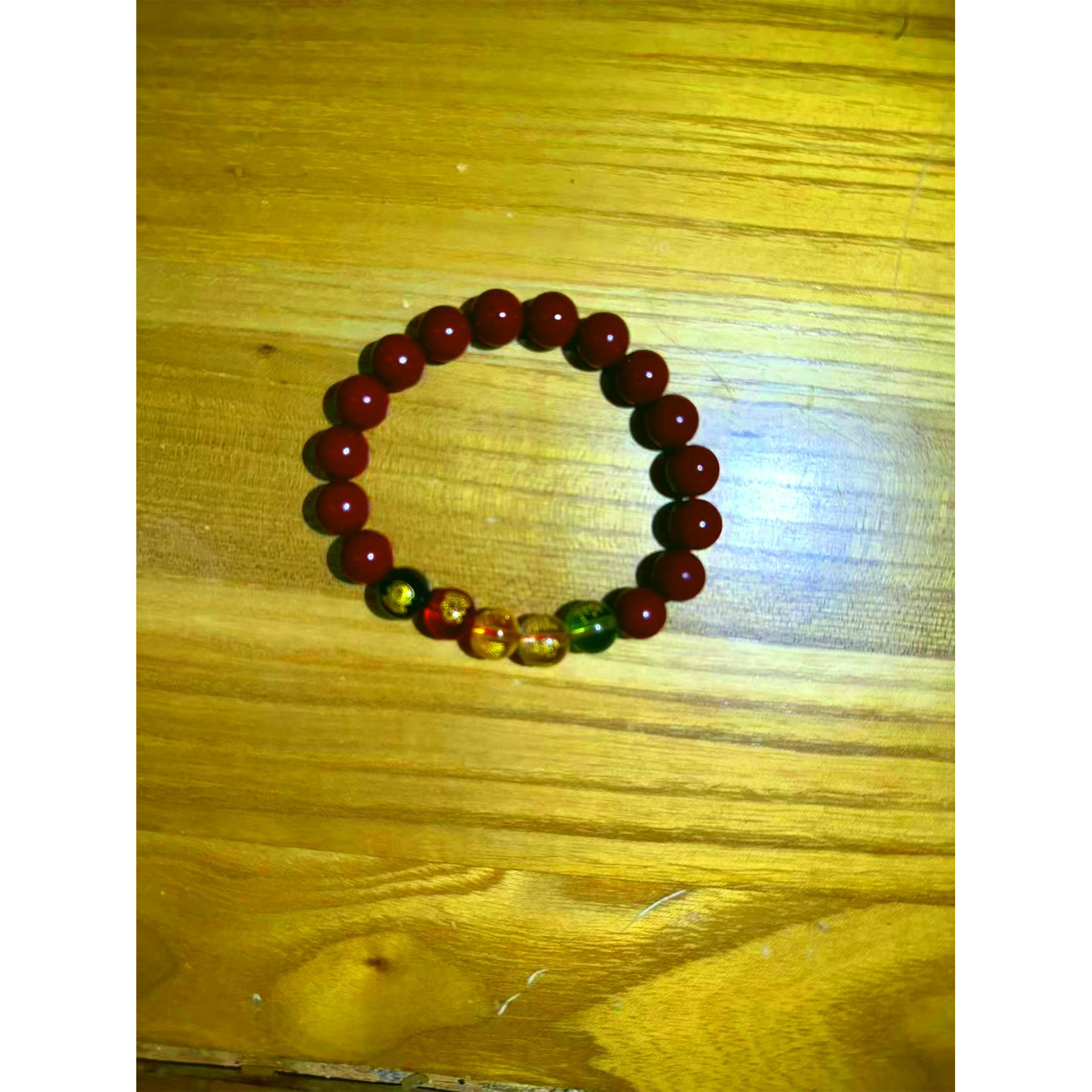 天然辰砂朱砂戈月精品手串【无礼盒K311