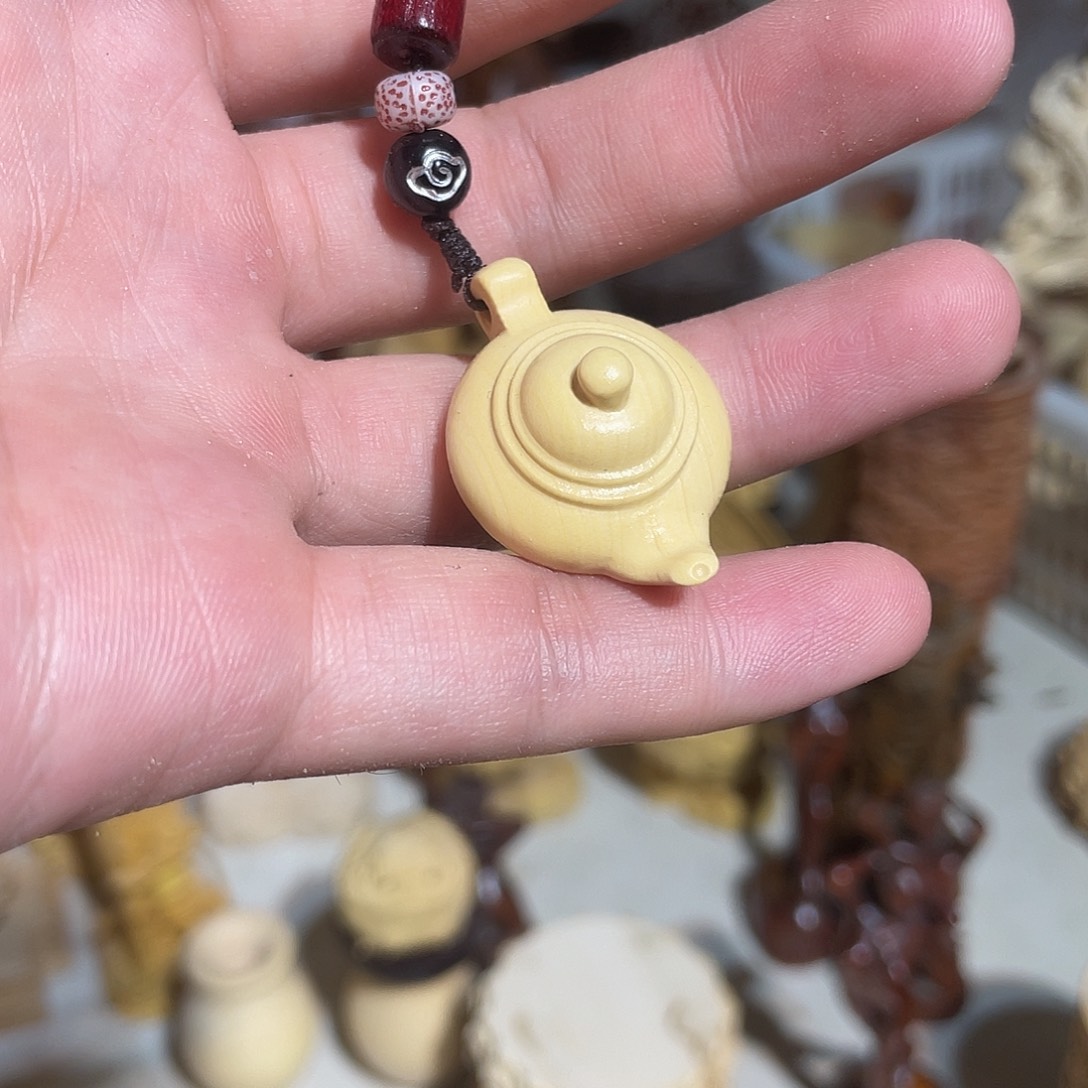 黄杨木小叶小号把把壶