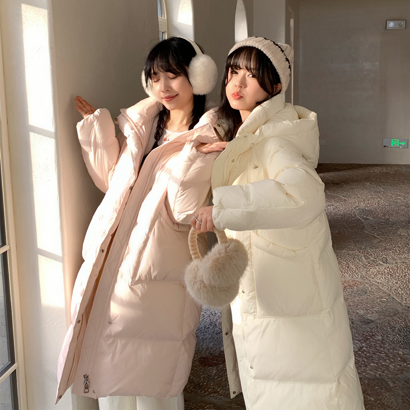 熙家自制 宋轶同款三防油污羽绒服女小个子新款韩版中长款外套冬