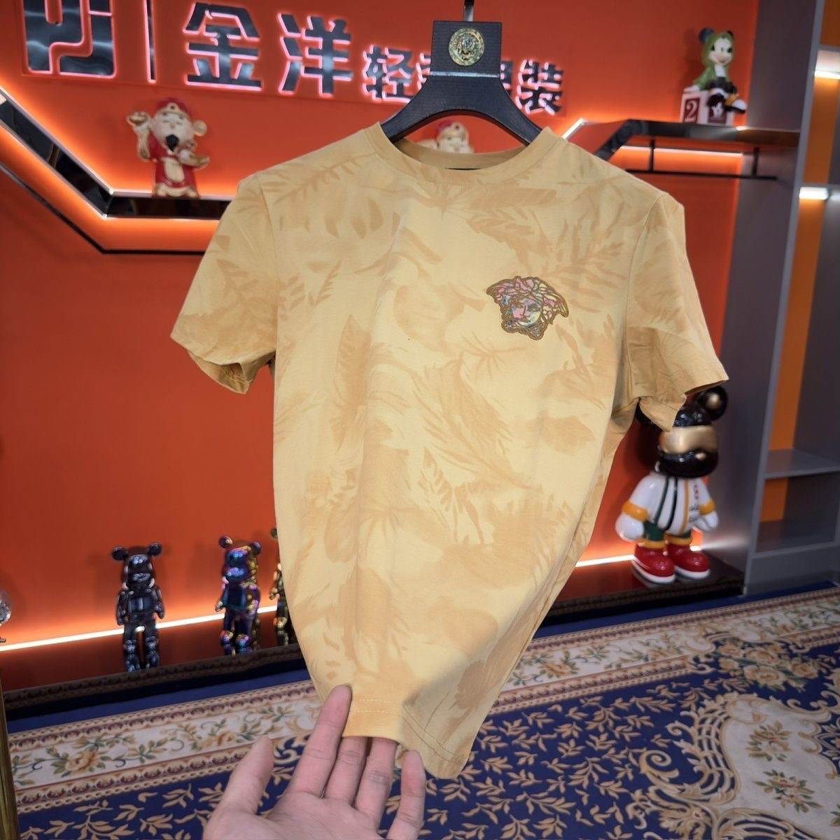 BW 夏季T恤短袖半袖休闲情侣圆领刺绣高奢上衣常规男装 k-267