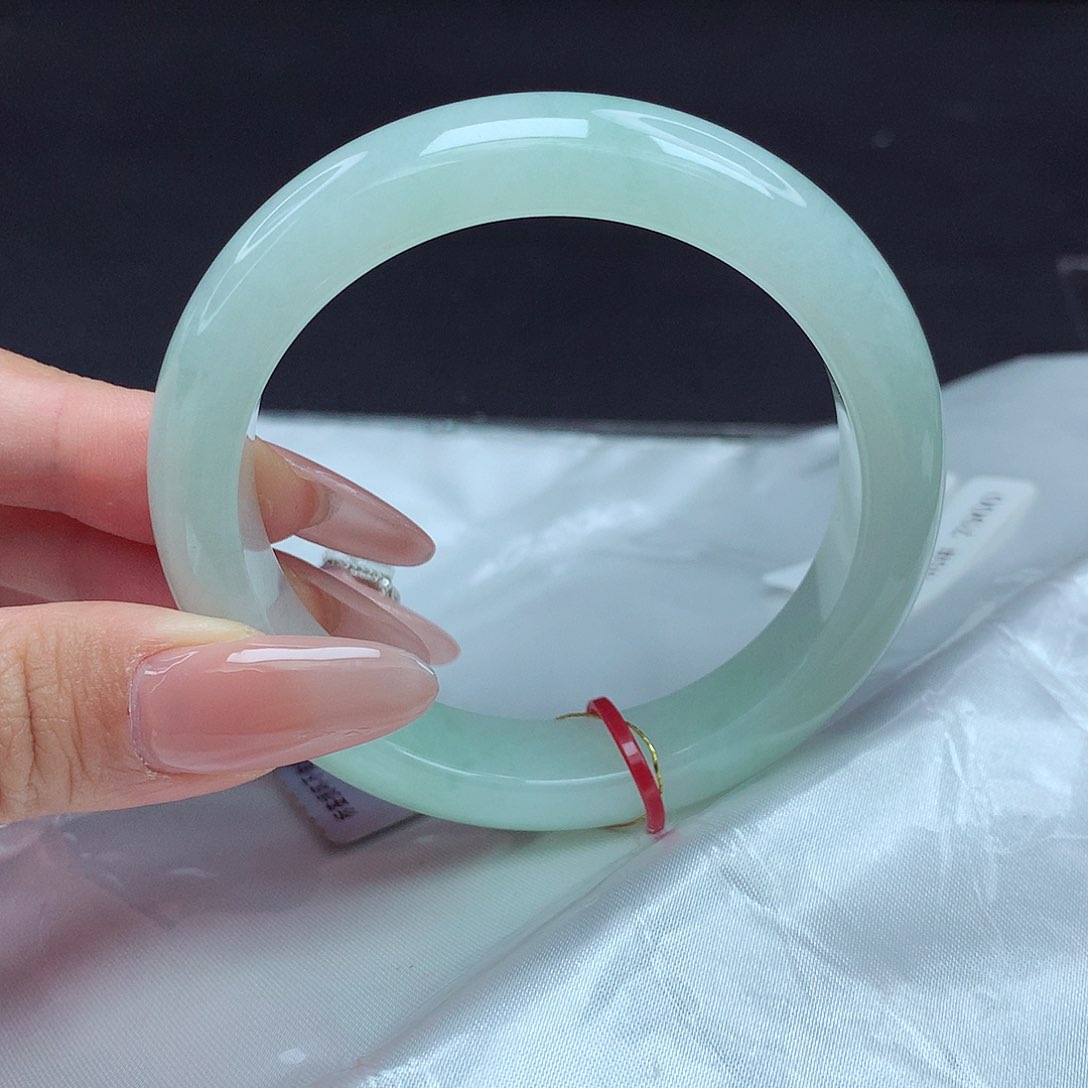 翡翠未镶嵌手镯55圈857