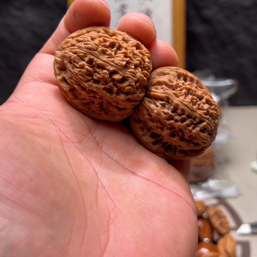 明***-把件文玩核桃南疆40微色差