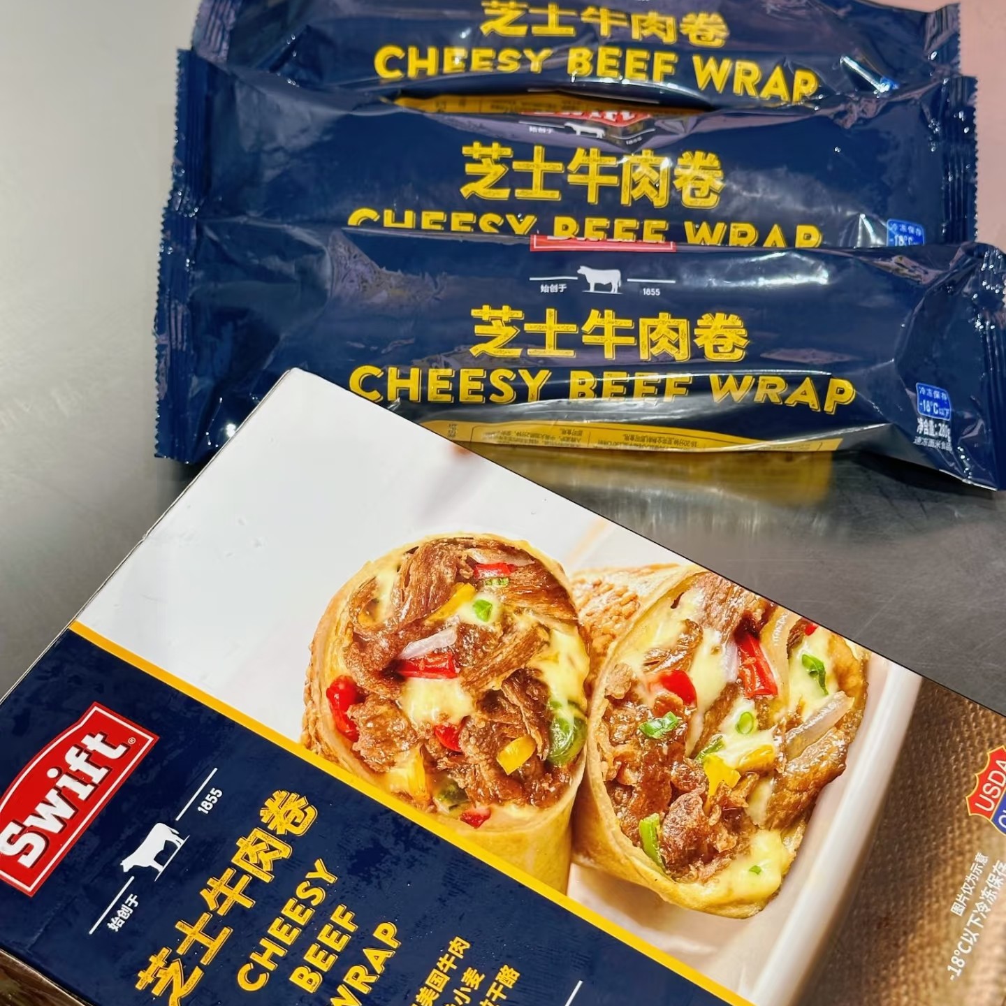 山姆 芝士原切牛肉卷280g