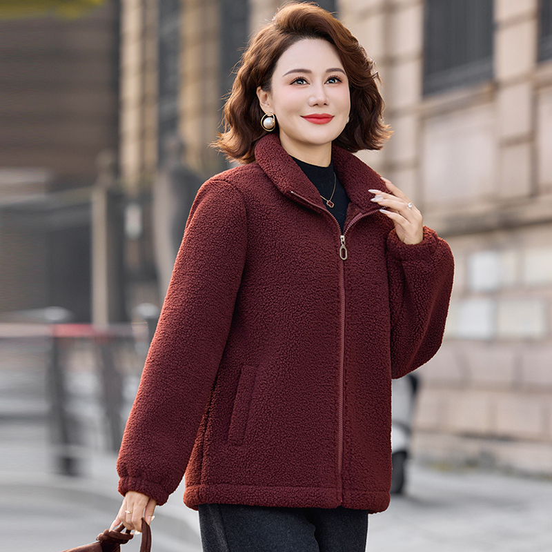 棉服50-60岁中老年妈妈装休闲百搭新款显瘦时尚洋气外套保暖防风