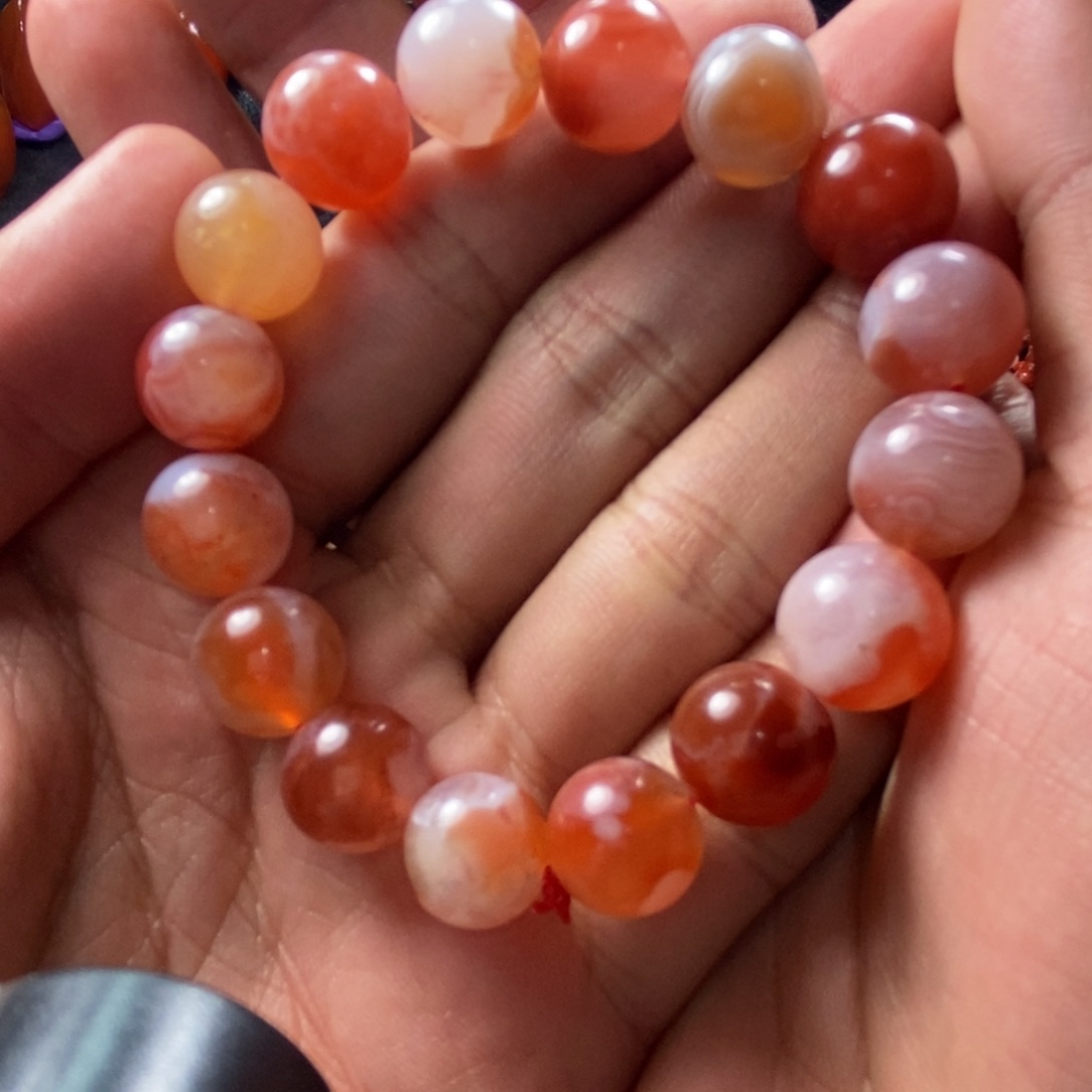 南红玛瑙未镶嵌手链小庄手串
