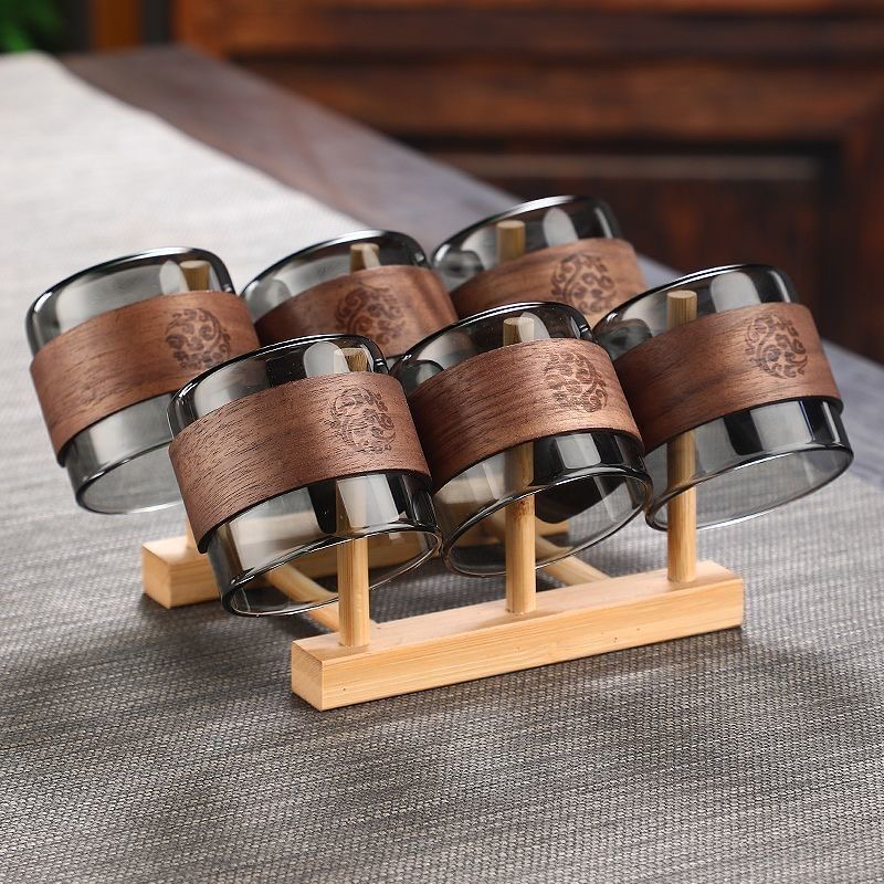 木卡主人杯高档耐热玻璃茶杯防烫家用客厅品茗咖啡杯