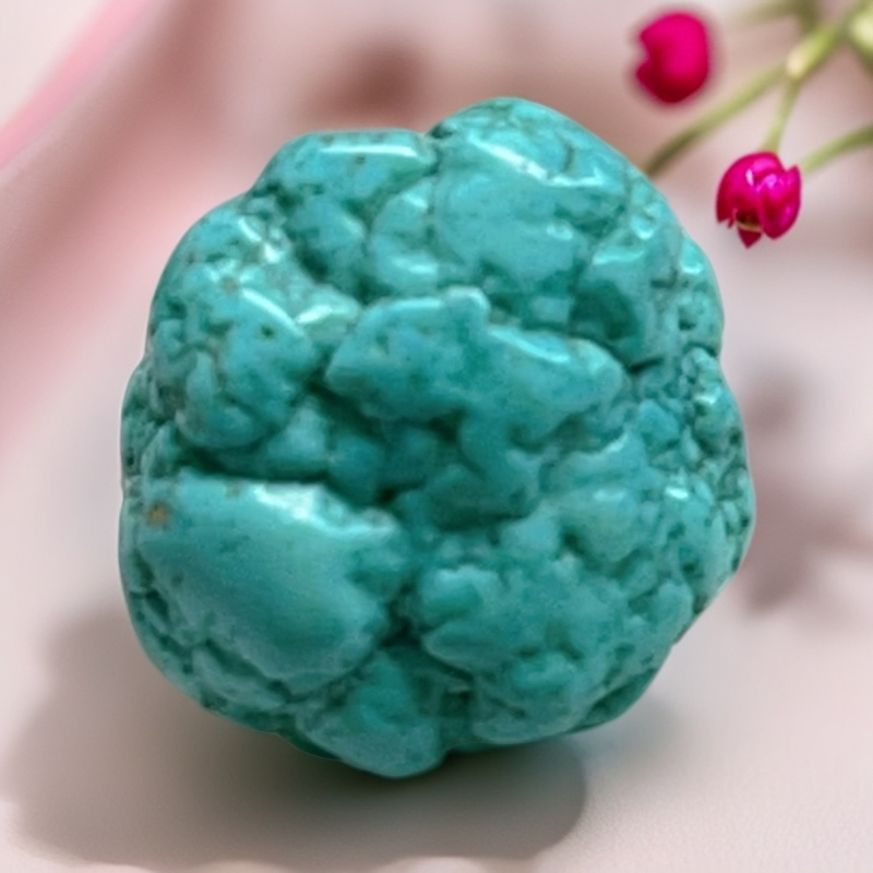 天然绿松石挂坠楚玉绿松石