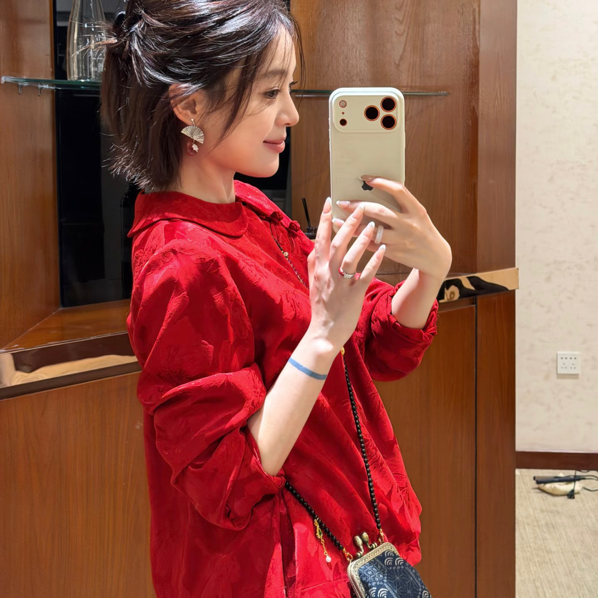 《ZUOMAN》Z1203红运当头 新中式人丝提花娃娃脸减龄感气质国风上衣