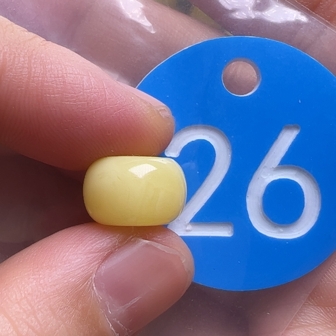 蜜蜡未镶嵌珠宝奇石12.3mm花粉