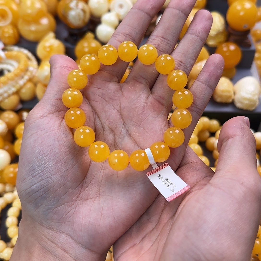 琥珀未镶嵌珠宝奇石12.6mm同料