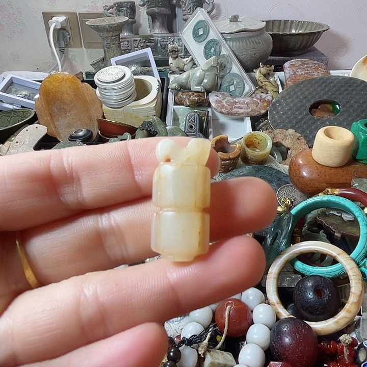 软玉笔搁未镶嵌和田玉玉思南