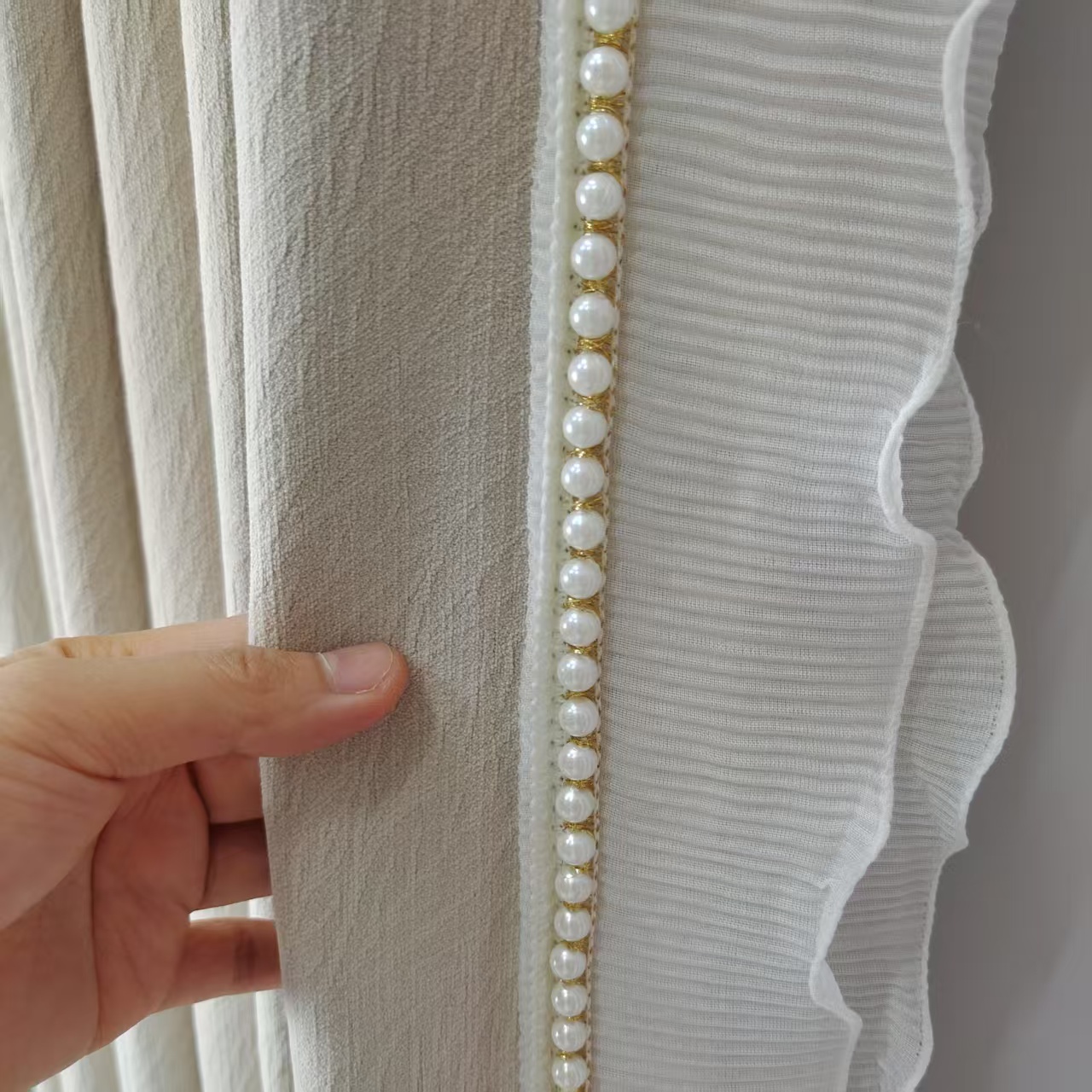 芝士羊绒可可蛋奶雪尼尔窗帘